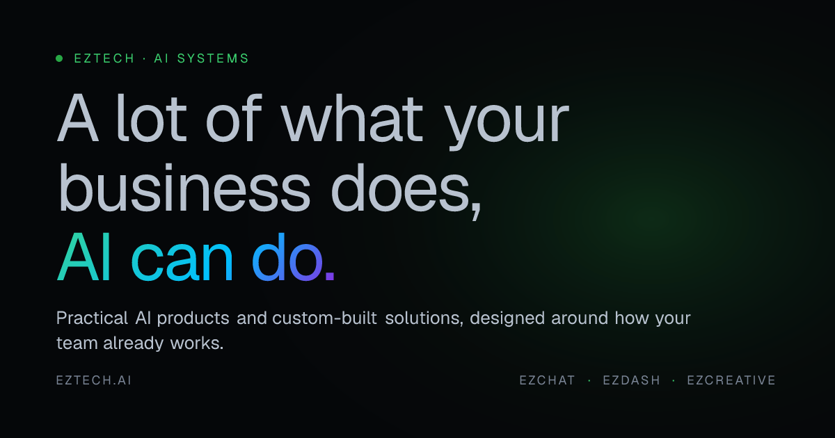 EZTECH — Practical AI for Real Businesses
